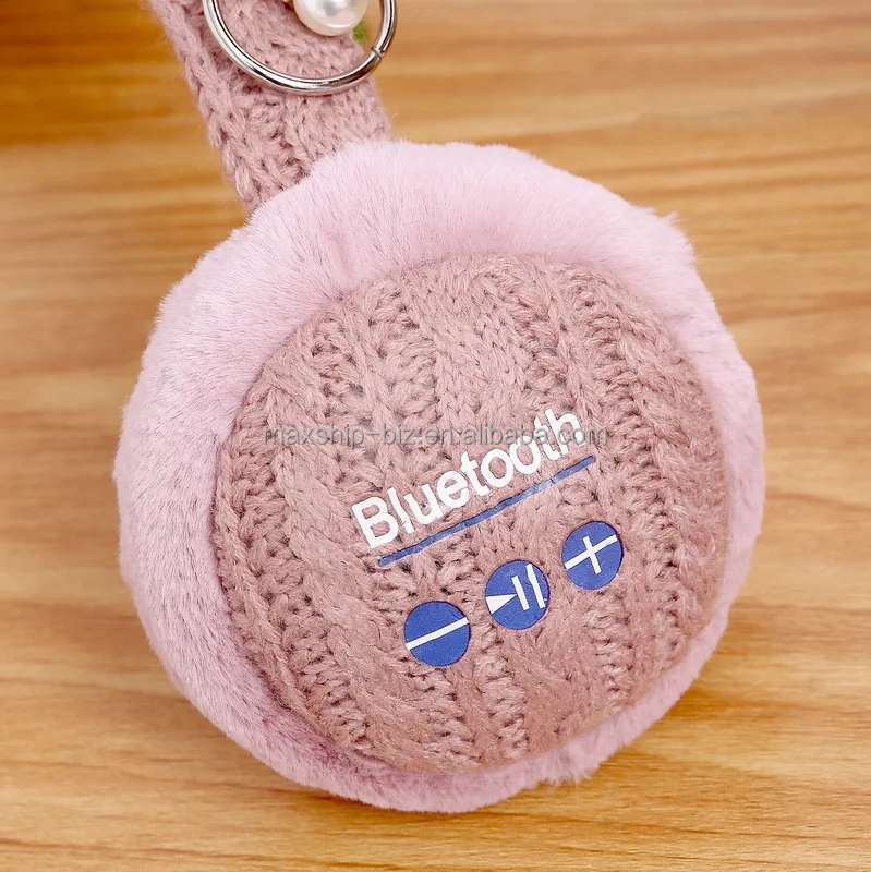 Winter wireless earphone fur earmuff