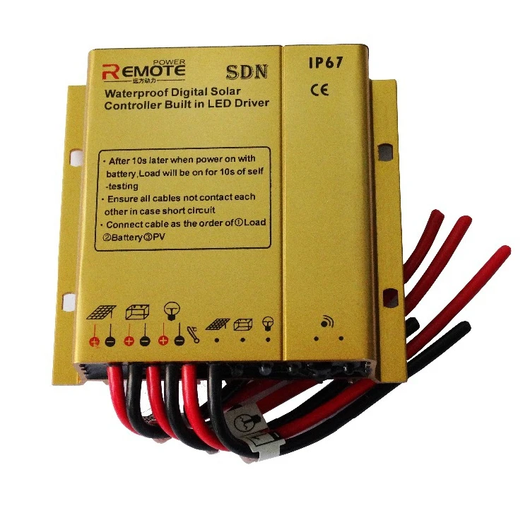 
12V /24V/48v 10A/20A/30A solar controller manual PWM solar charge controller with built in led driver 