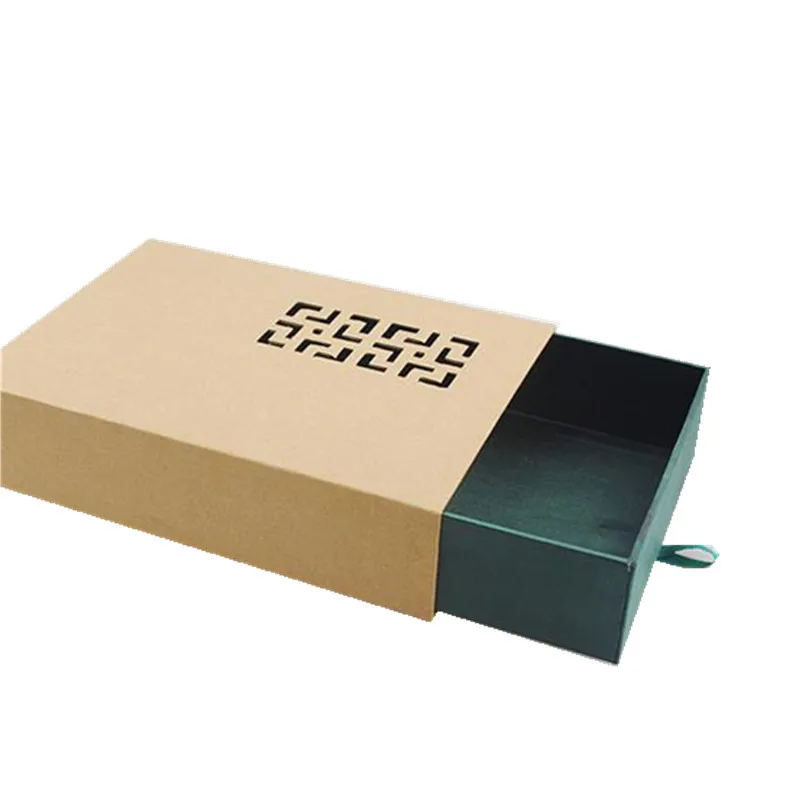 Hot Sale Custom Logo Kraft Sliding Pull Out Drawer Mobile Phone  Sunglasses Box