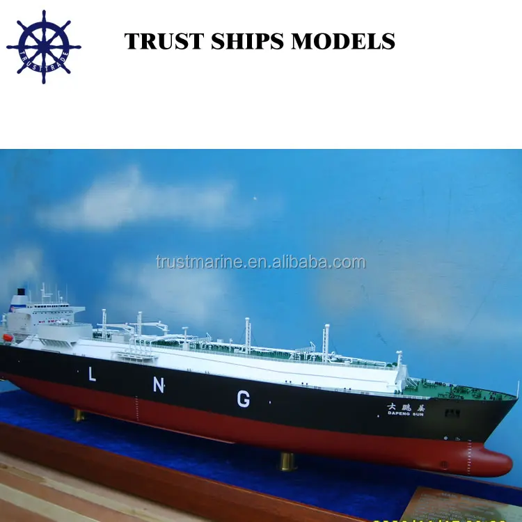 Handmade Miniature Scale LNG Ship Models
