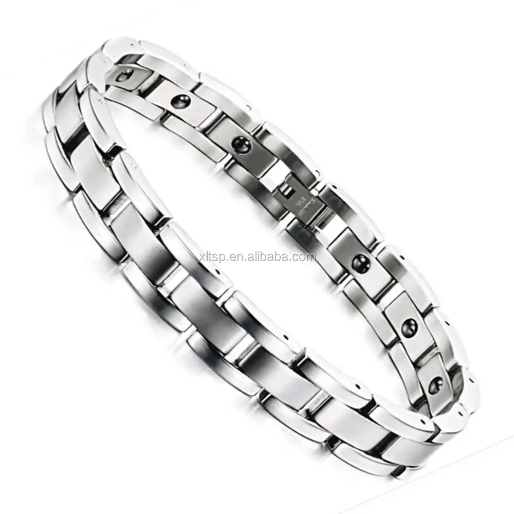 Лидер продаж в Корее, био-магнитный мужской браслет из нержавеющей стали