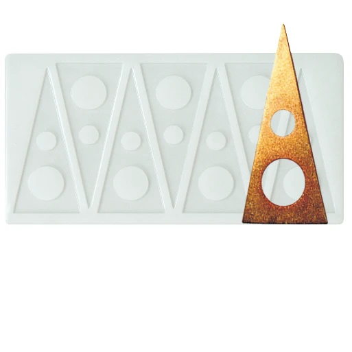 lithe triangle shape cake decoration silicone garnishing sheet