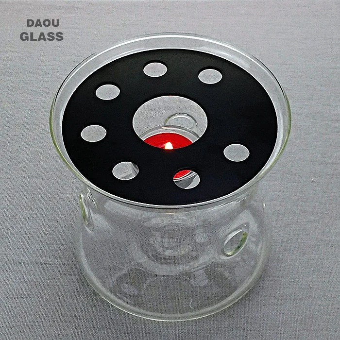 
Heat-Resisting Glass Round Shape Teapot Coffee Water Tea Pot Warmer Base Teapot Heater 