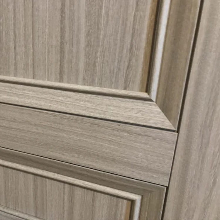 Prettywood Low Price Pre-hung 2 Panels Interior Bedroom Wooden Finished Melamine Door