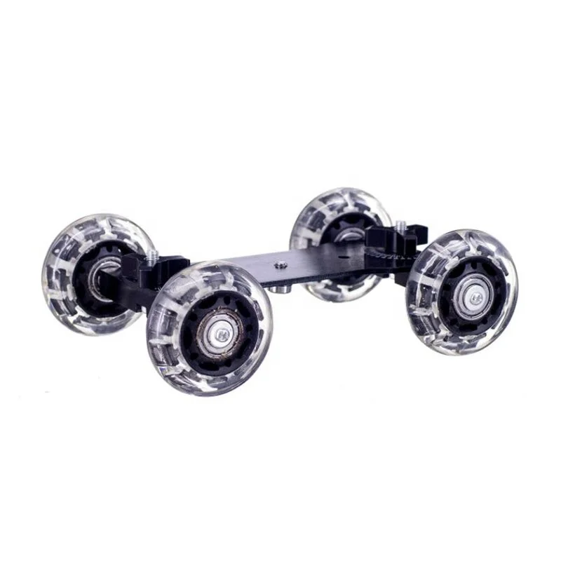 
Professional Tabletop Mini Car Skater Track Slider DSLR Camera Slider 4 Wheel Stabilizer Super Mute for DSLR and camcorder 