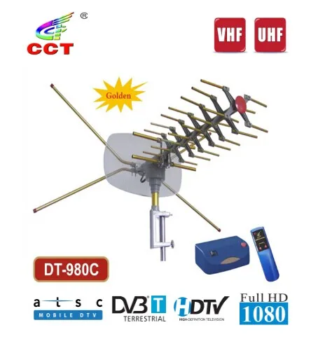 ВРАЩАЮЩАЯСЯ ТВ АНТЕННА НА ПУЛЬТЕ УПРАВЛЕНИЯ, ВЫСОКОЕ КАЧЕСТВО МАТЕРИАЛА,МВ+ДМВ УЛИЧНАЯ АНТЕННА С УСИЛИТЕЛЕМ, АКТИВНАЯ
