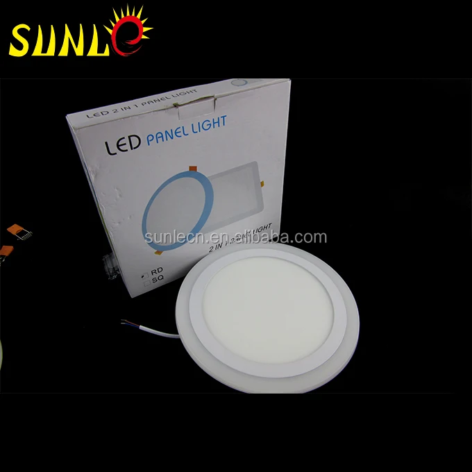 double color led panel light round SL-BL186 surface-type dimmable 18+6w led panel light