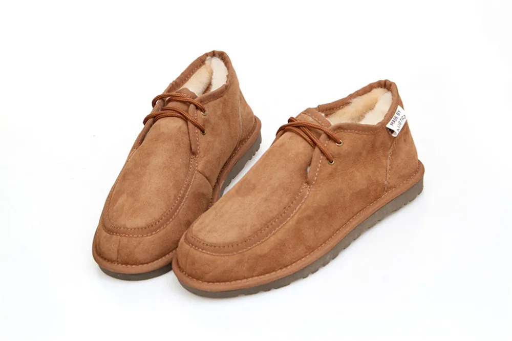 Men's Boot CLEARANCE! men's lace up sheepskin snow boot