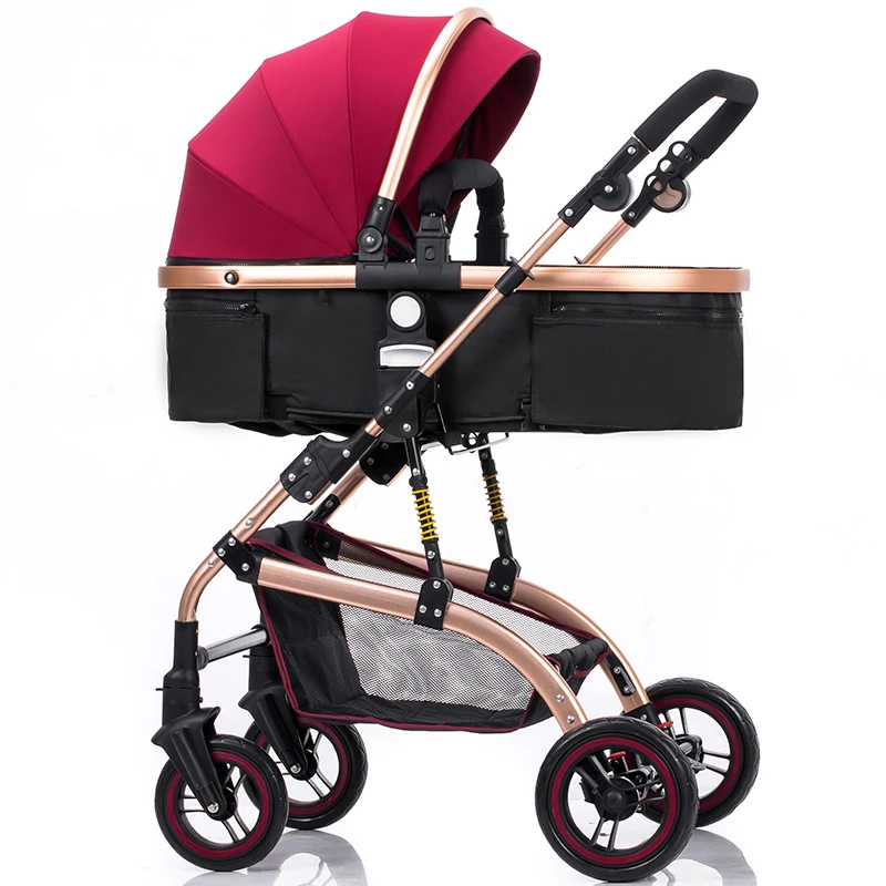 New Born Baby Doll Pram Stroller and Low Price High Landscape Baby Carriage Stroller travel jogging system from China factory