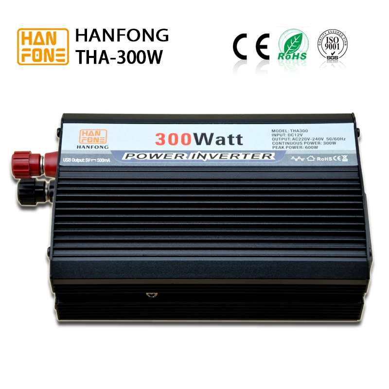 solar  300 watt 12 volt DC to 220 volt AC power inverter modified sine wave for solar panel