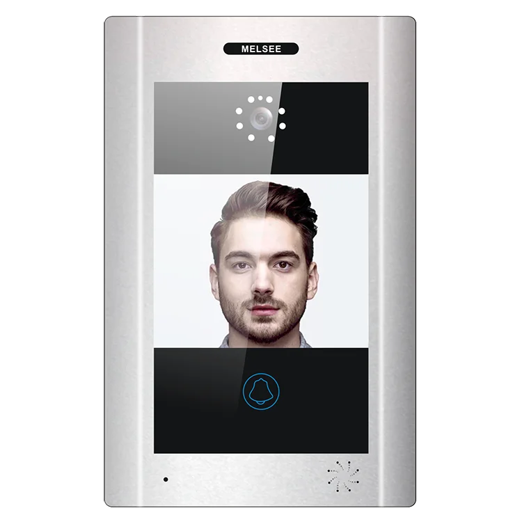 Fingerprint biometric door entry intercom office analog video intercom swipe card unlocking door phone