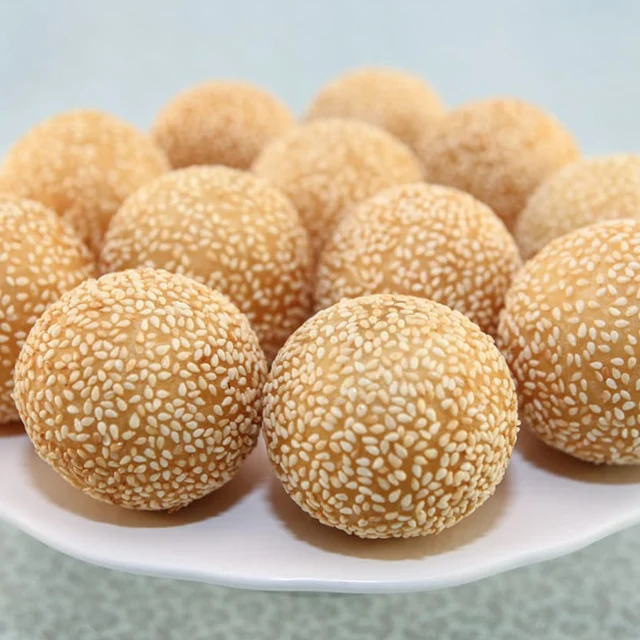 Chinese Pastries Food Frozen Sesame Ball 20g Vegan Snack with Halal