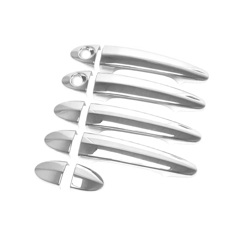 For BMW 5 E60 / 04-10 X3 E83 2013 Antistatic 4 Door 2 Keyhole ABS Chrome Anti Static Door Handle Cover