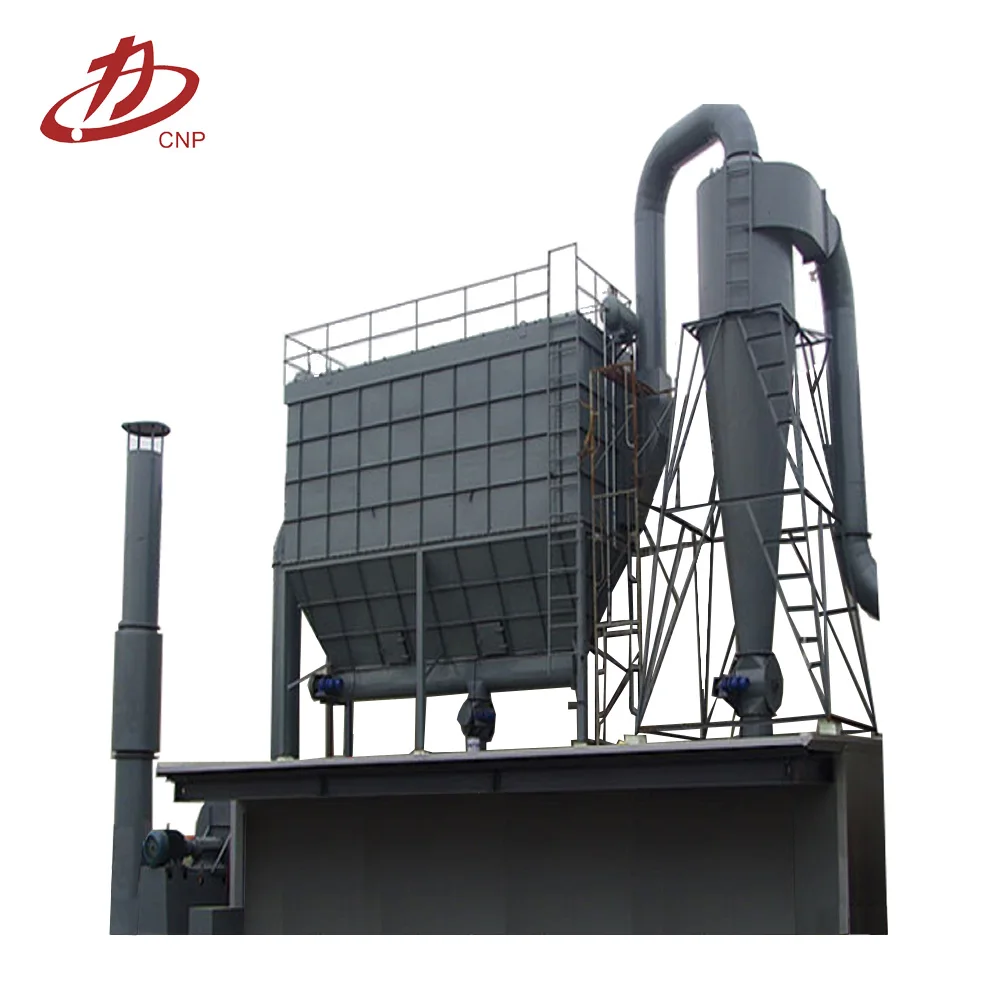 Bag filter dust collector for cement kiln