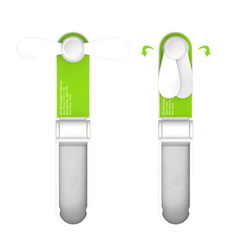 Новейший портативный карманный складной мини usb перезаряжаемый электрический ручной вентилятор