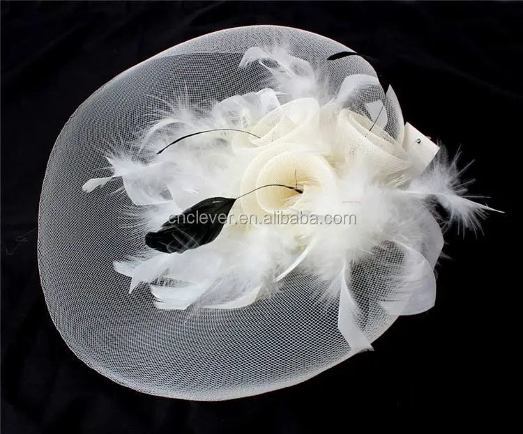 Ladies Bridal Party Hats Fascinator Sinamay Hats For Party,Fashion Women Party Feather Fascinator Hat