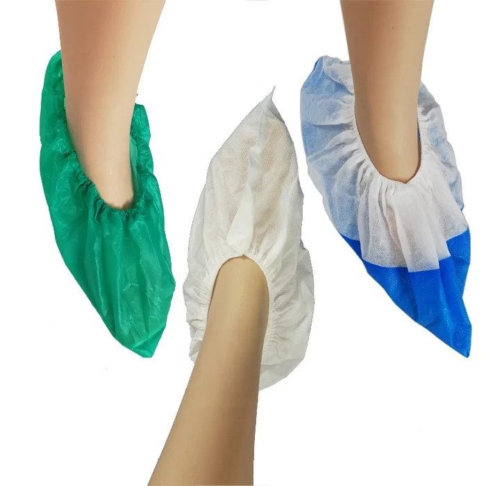 
Disposable waterproof CPE+PP non-woven shoe cover 