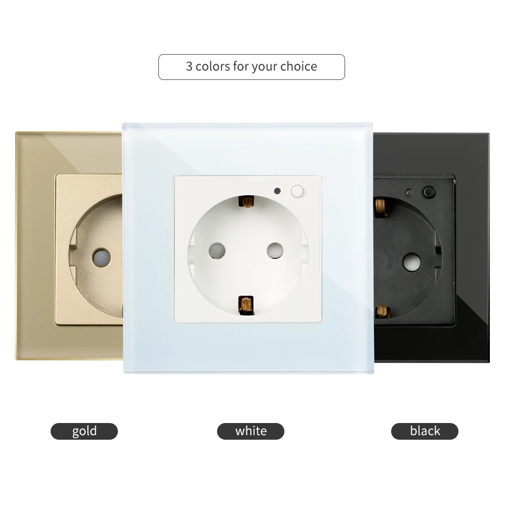 Bingoelec 16A германия переключатель, беспроводной wifi и RF433 дистанционный в Настенные переключатели