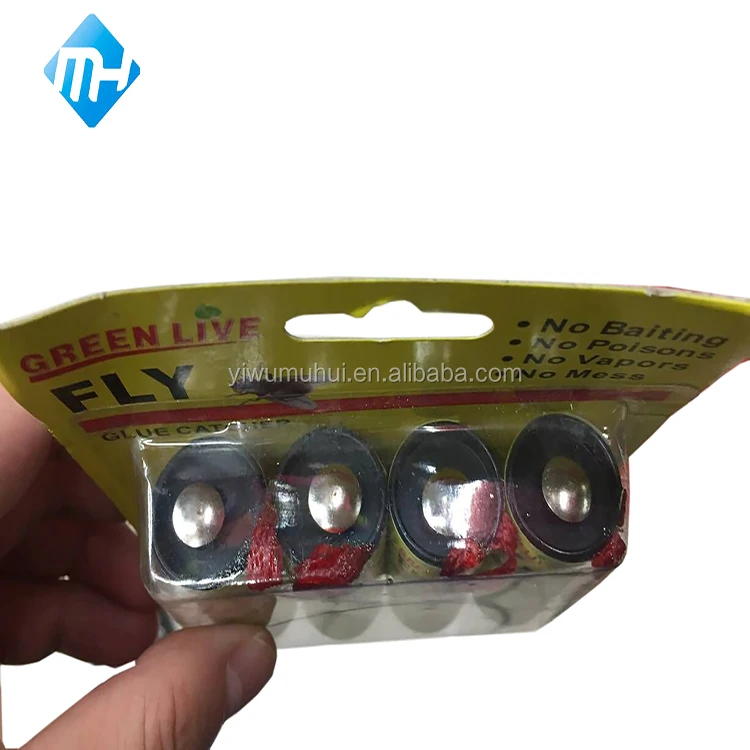hot selling new design control 4pcs fly glue paper roll, fly catcher, insect killer