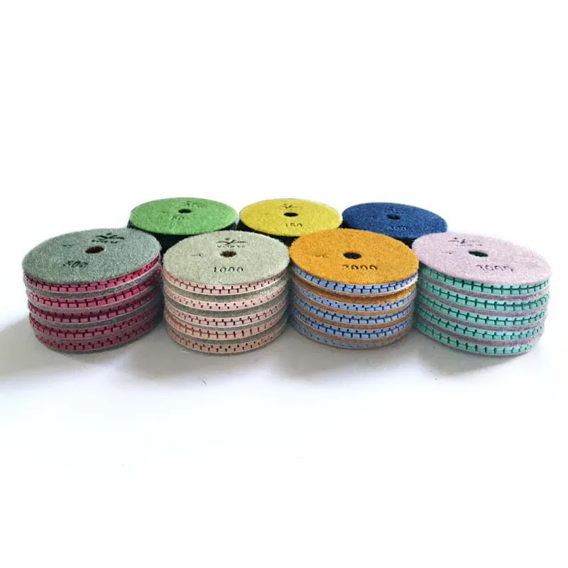 wet 4inch grinder marble sharp polishing pad