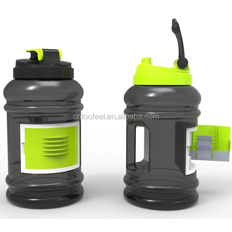 2.2L Big Large BPA Free Sport Gym Training Drink Water Bottle 2.2l petg water bottle with side handle
