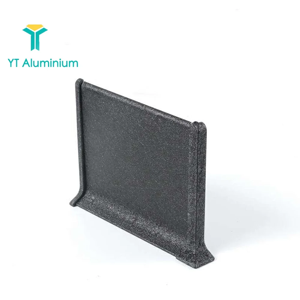 Алюминиевая плинтуса цена черная 80 мм плинтус Угловой протектор для кухни настенный профиль