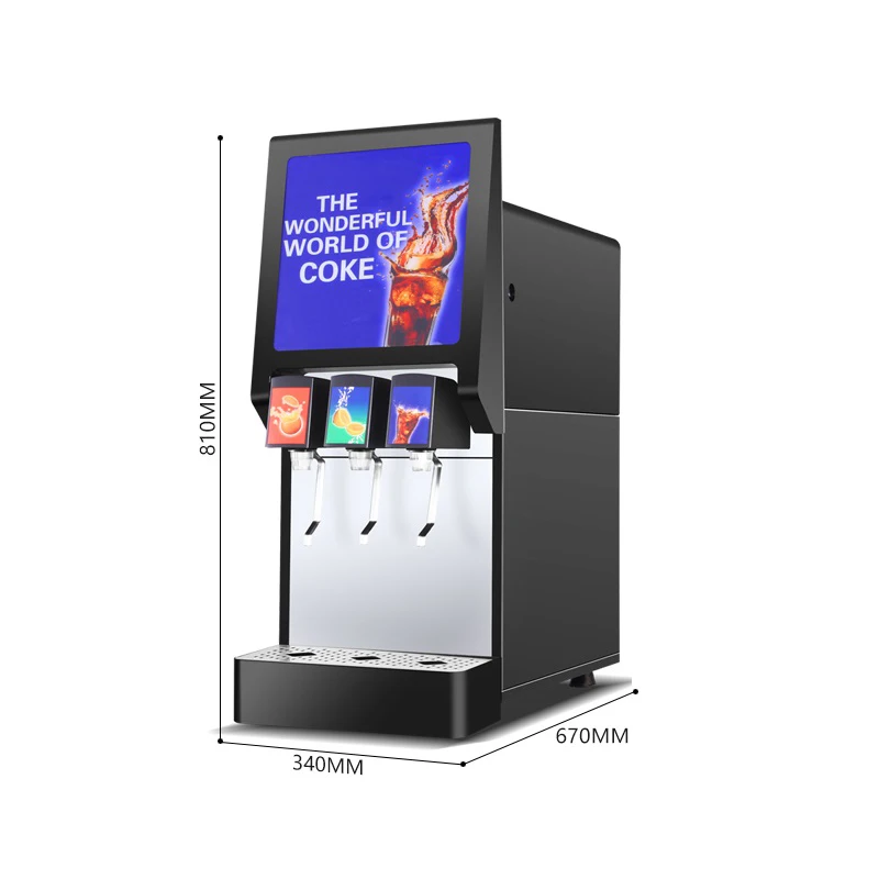 
Factory Price Automatic Coke Dispenser Vending Machine With 3 Valves For Restaurant 
