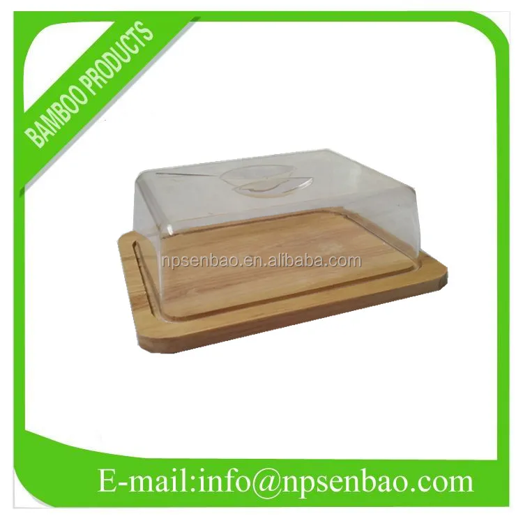 Оптовая продажа круглая бамбуковая подставка с крышкой