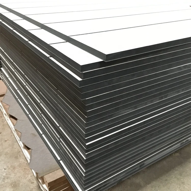 White Color Black Core HPL with CNC Slot Router Cut Phenolic Board