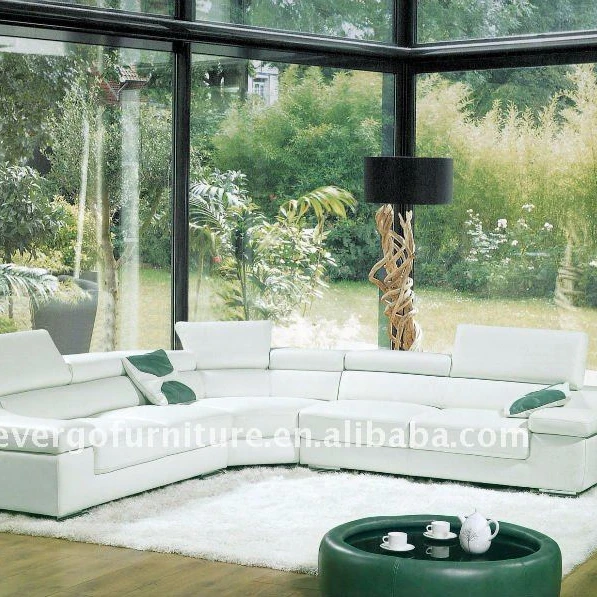 2021 Modern Sectional Sofa 5 seat 7 half leather microfiber sectional sofa