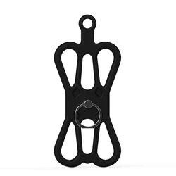 Soft Silicone Cell Phone Case Ring Holder Back Cover Case For Smart Phone with Lanyard