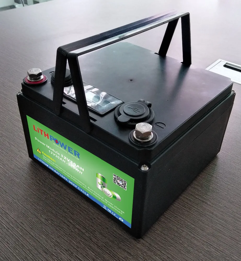li-ion 12v 30ah/120ah/24v 50ah lithium ion battery with LCD indicator and 5v USB