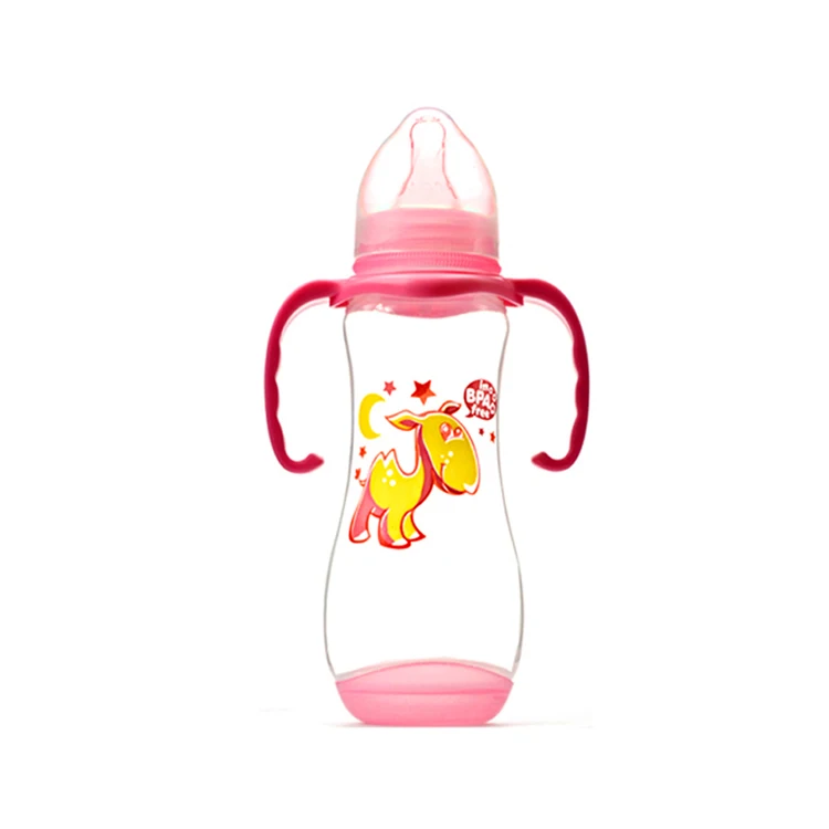 
2021 Hot Sale Food Grade PP Plastic Baby Nursing Bottles Standard Neck 240ML Baby Feeding Bottle 