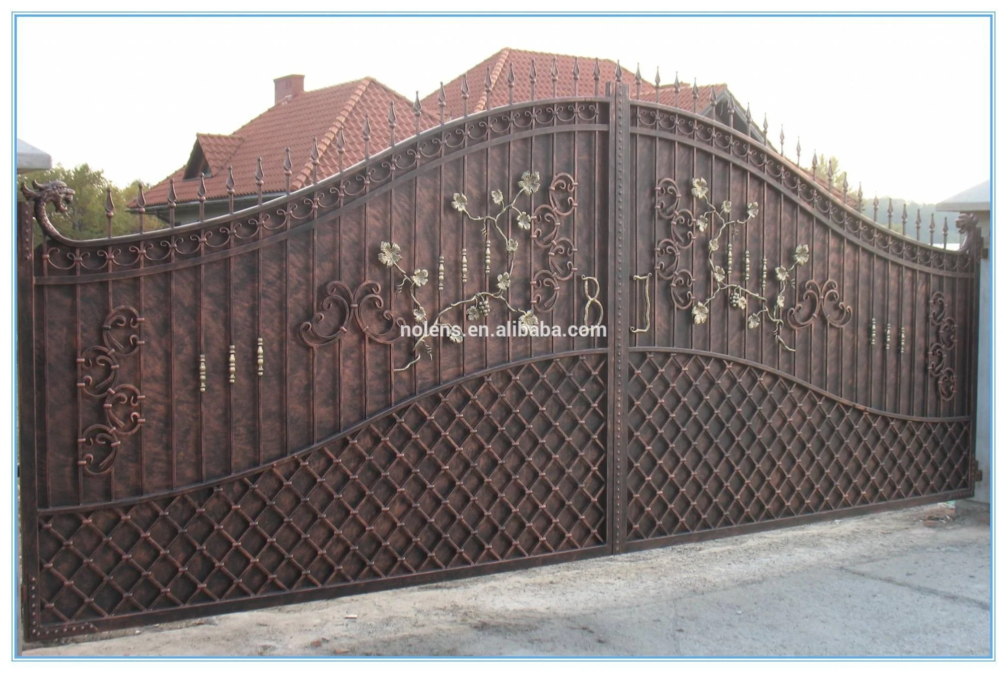 Beautiful Simple Wrought Iron Gate Models