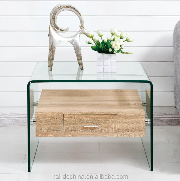 Гостиная furnituretemempered стеклянный столик с МДФ ящик