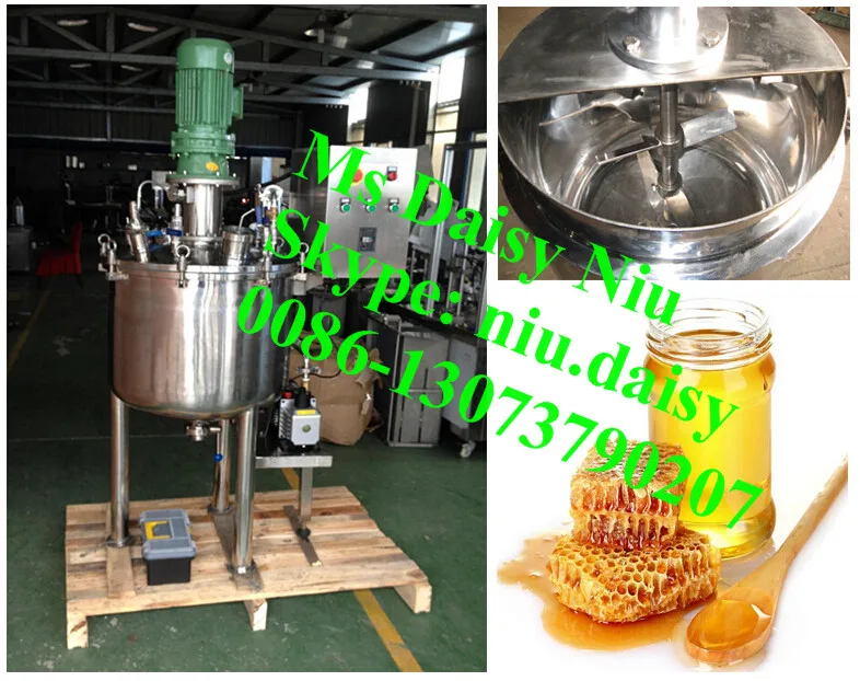 Commercial Airless Sugar Mixer/vacuum Syrup Heating Pot/sugar Cooking Pot Heating Mixing Liquid Treatment Electricity Heating