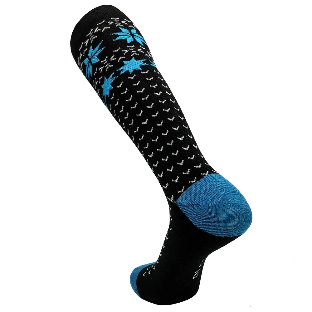 High quality multi color fashion light weight wool ski socks for men