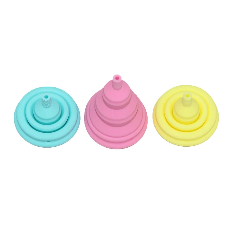
Wholesale Medical Grade Feminine Lady Period Use Cup Silicone Liquid Collapsible Menstrual Cup 