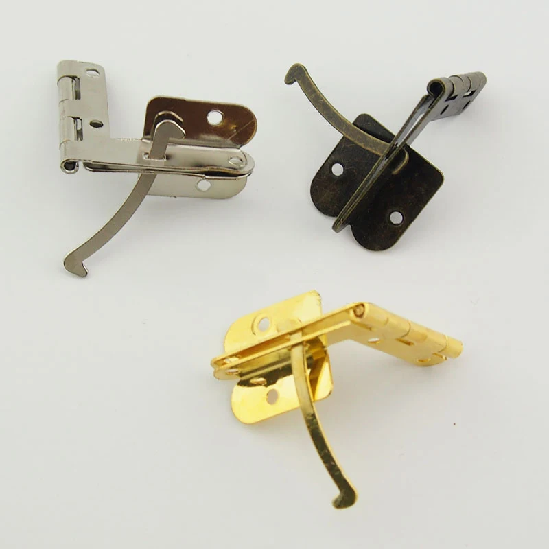 Iron Spring Hinge Antique Bronze For Miniature Furniture Hinges Foldable Concealable Quadrant Hinge