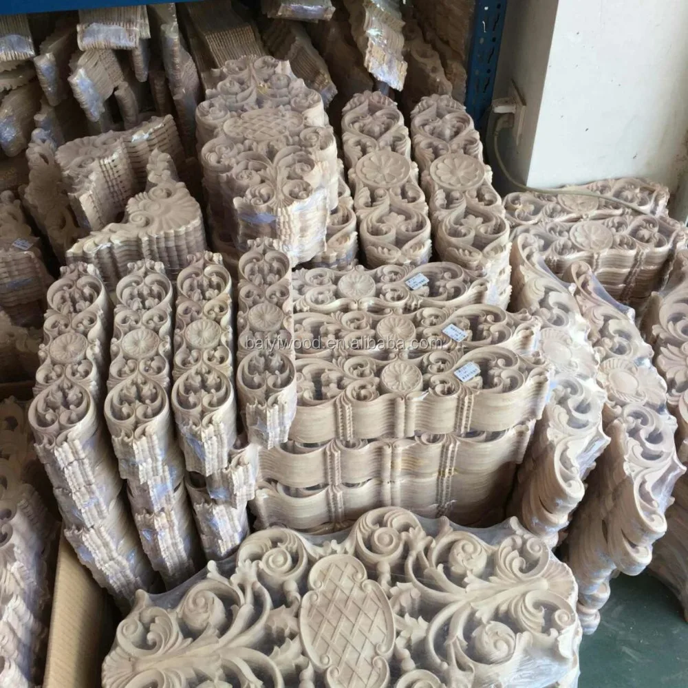 Wooden Decorative Onlays Embellishments For Furniture