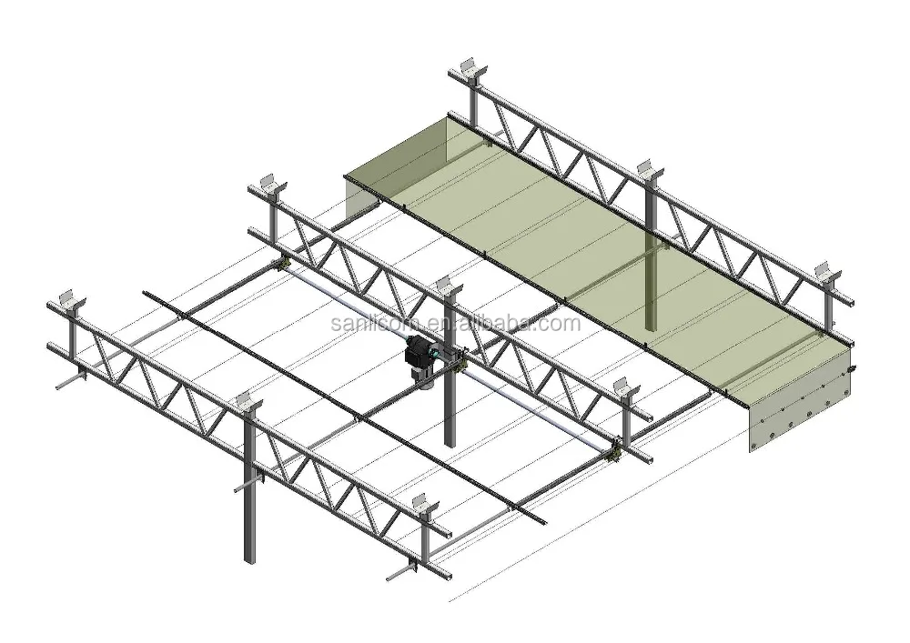 
Greenhouse Shading Rack and Pinion 