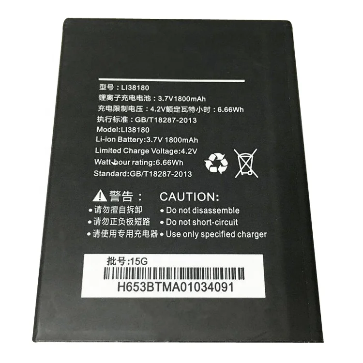 OEM Wholesale 3.7V 1800mAh LI38180 For Hisense M20-T Rechargeable Li-ion Mobile Phone Battery