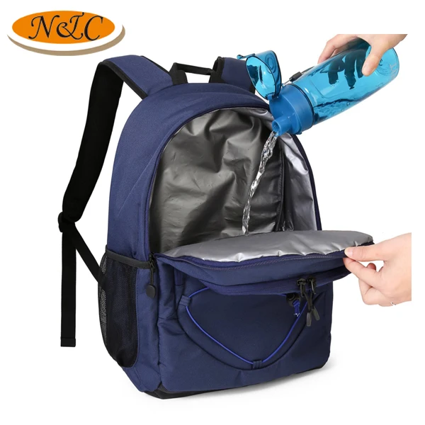 Alibaba supplier latest design backpack with cooler compartment,outerdoor travel customized quality backpack cooler
