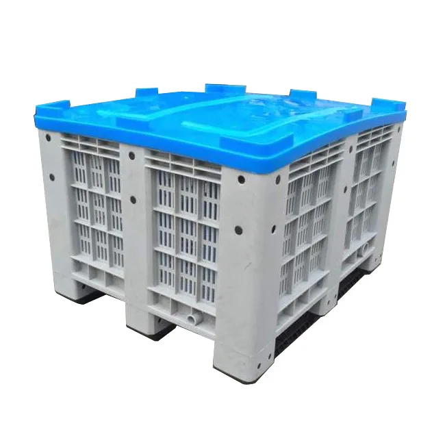 
Agriculture large storage plastic pallet boxes vegetable and fruit bins for sale 