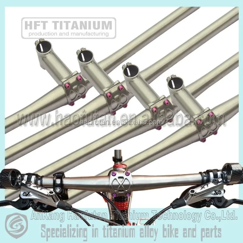 GR9 titanium alloy handlebar flat bar 25.4 to 22.2