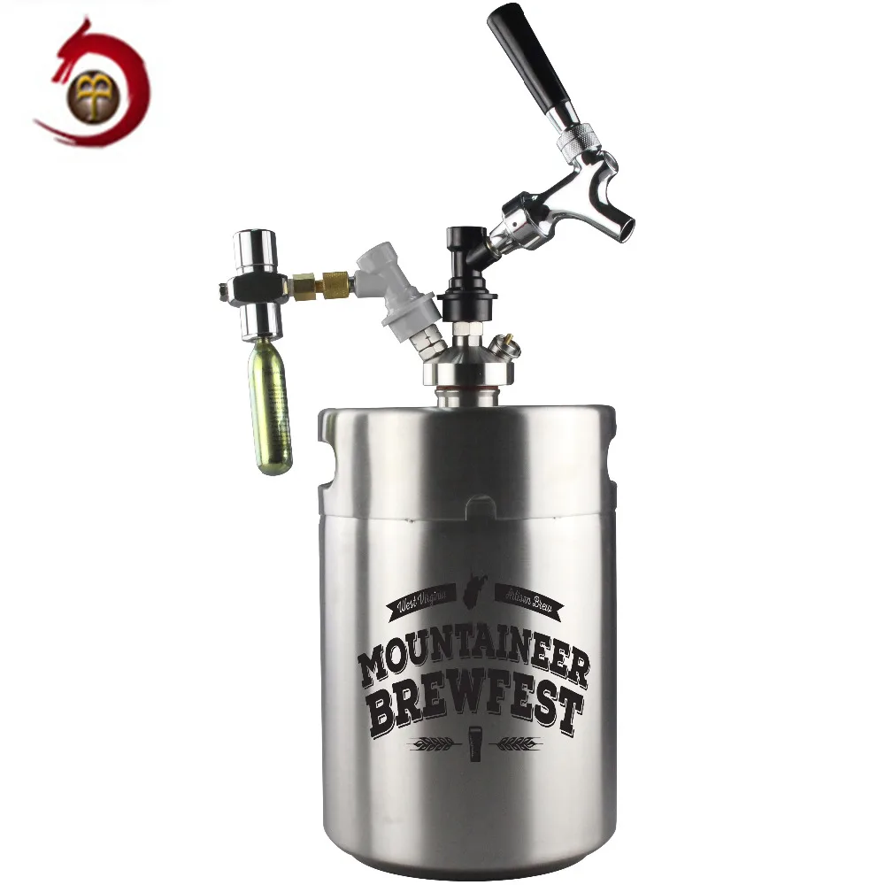Beer 5 liter daught keg with tap for Christmas gift