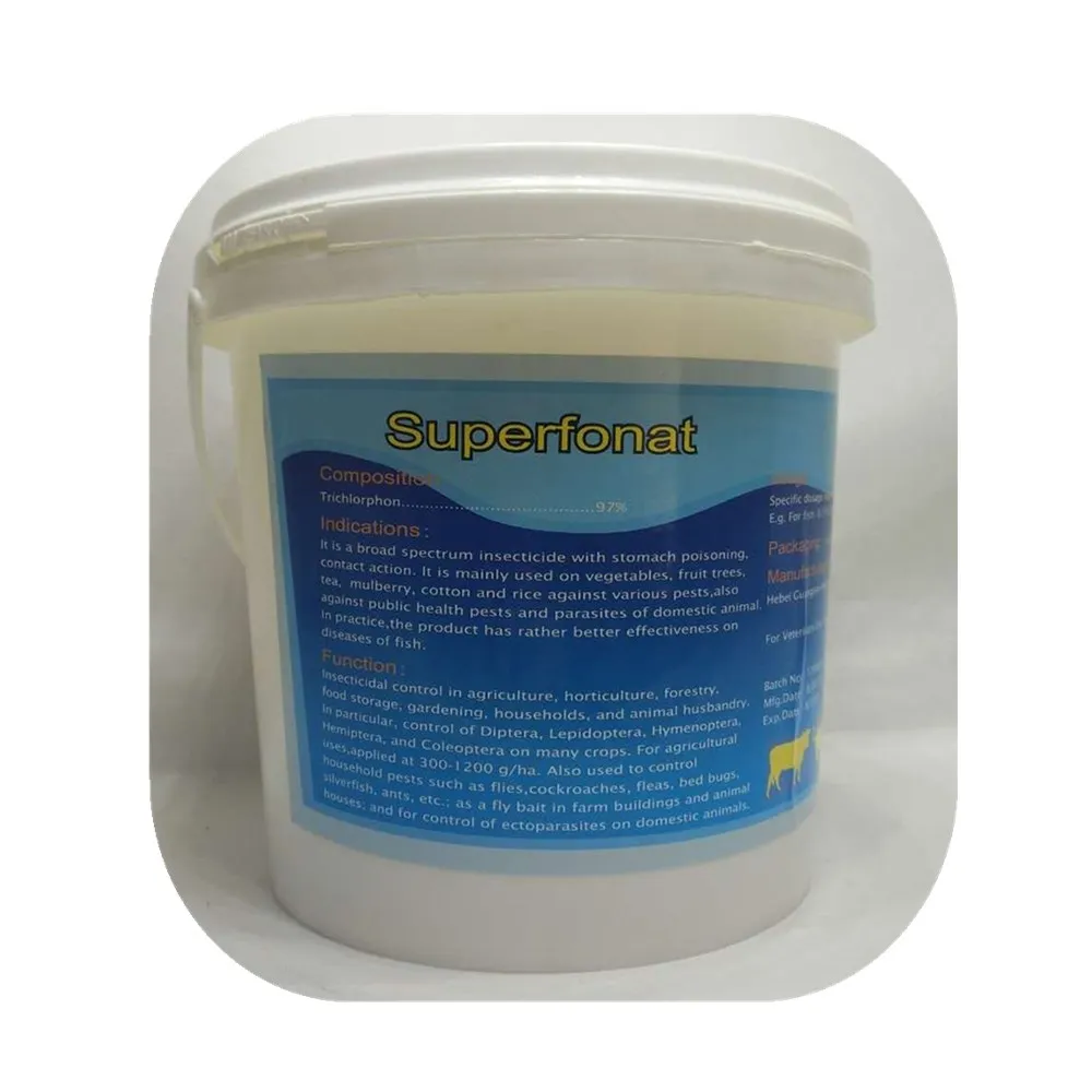 
Insecticide Dipterex/Trichlorphon/Trichlorfon 80% SP, 97%TC Veterinary Medicine 