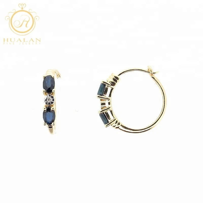 
Handmade Yellow Gold Plated 925 Sterling Silver Women Jewelry Korea Earrings 