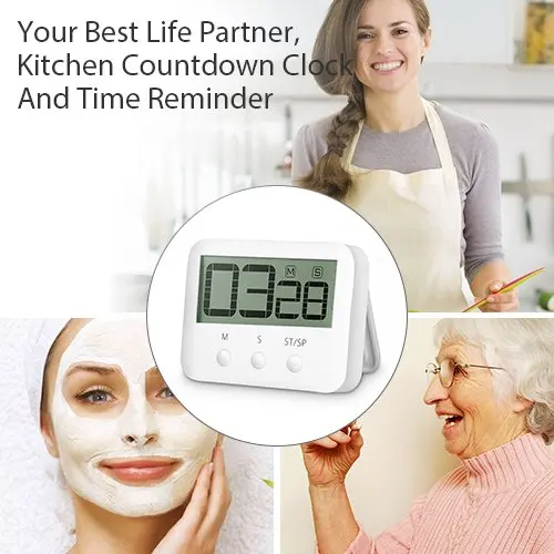 Large Display Interval Timer Gym Countdown Digital Timer Battery Powered Refrigerator Digital Millisecond Kitchen Sport CN;GUA
