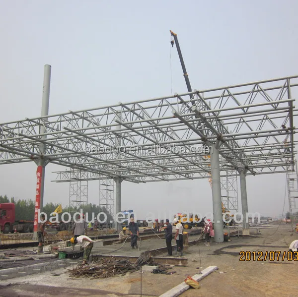 
Light Weight Steel Structure Frame Building with Steel Roof Truss 